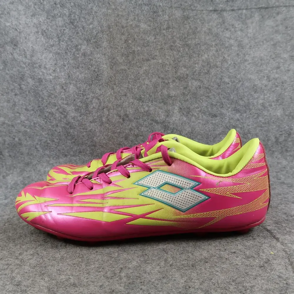 Lotto Soccer Cleats Womens 7.5 Forza Lace Up Athletic Sport Performance Pink